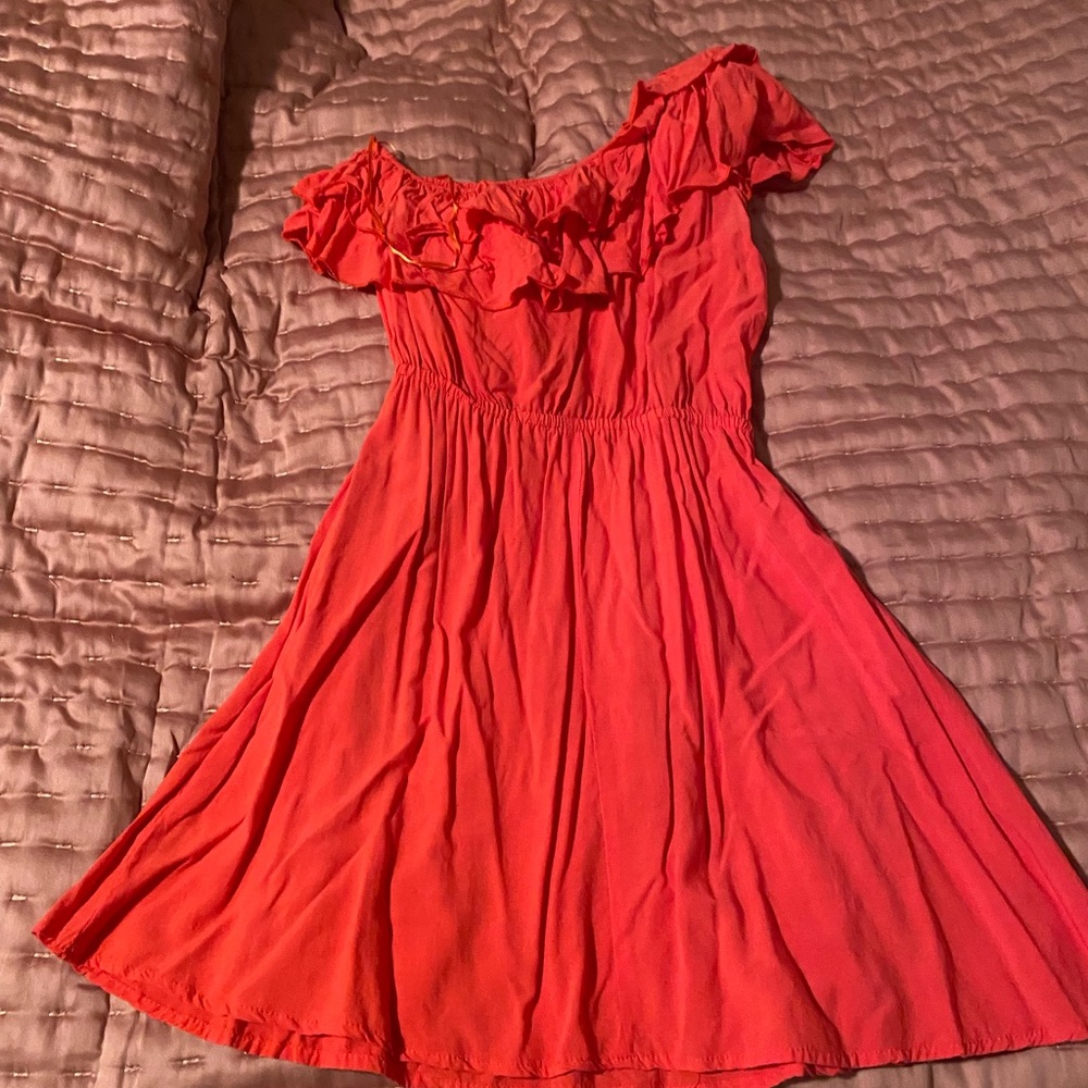 Coral cotton on dress size medium